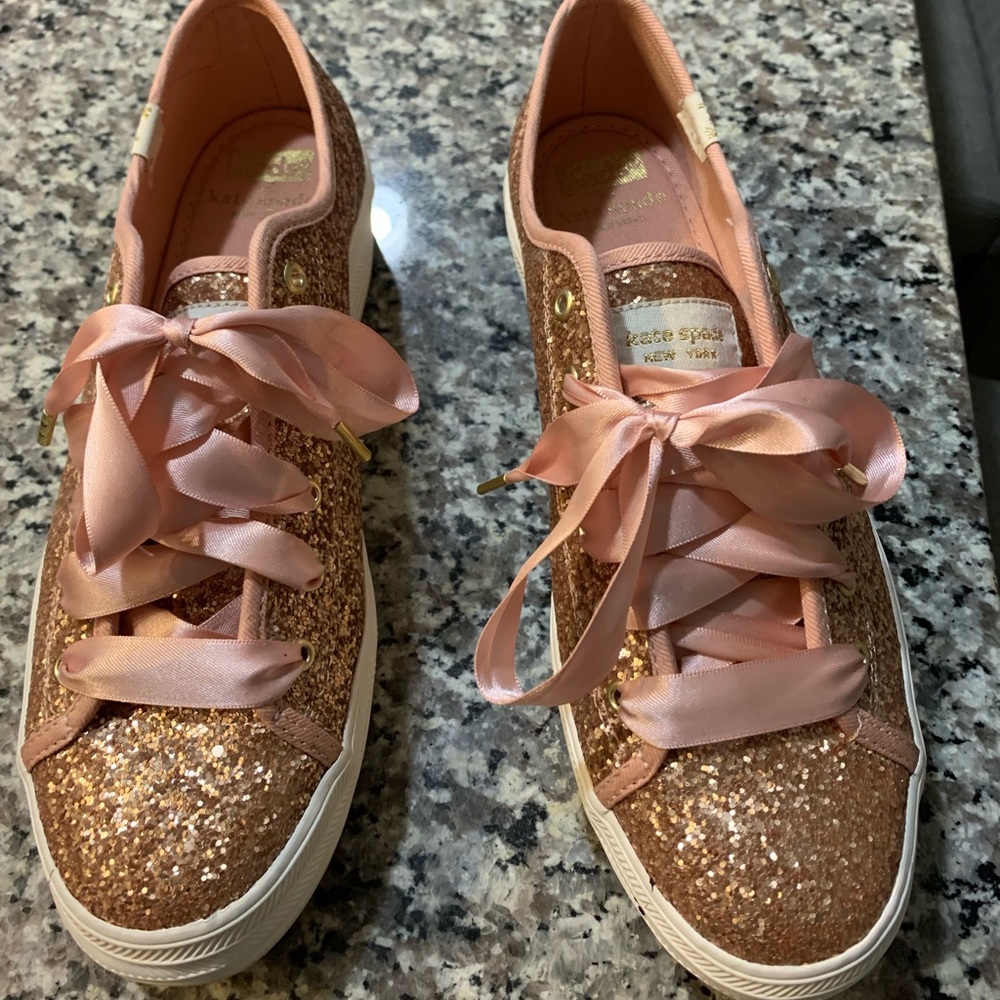 Keds® x kate spade triple kick glitter sneaker